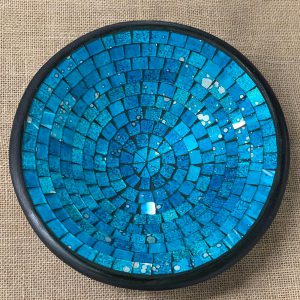 Turquoise mosaic bowl