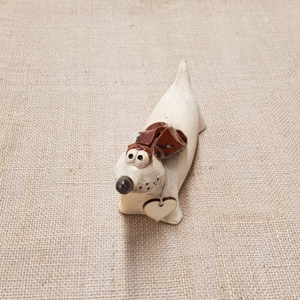 Ceramic Dachshund in Cream