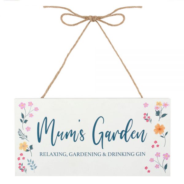 Mum's Garden Hanging Sign