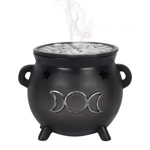 Incense Cone Holder - Cauldron Triple Moon