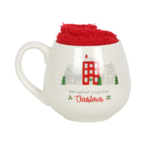 christmas village mug and socks