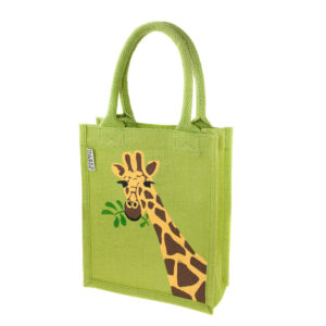 Jute Lunch Bag Giraffes