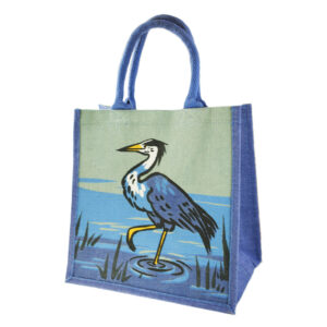 Jute Shopping Bag - Heron
