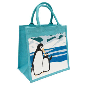 Jute Shopping Bag Penguins