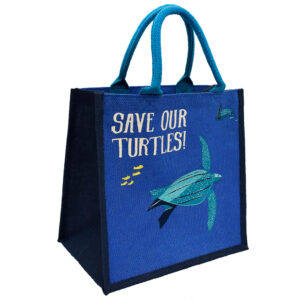 Jute Bag Turtle Design