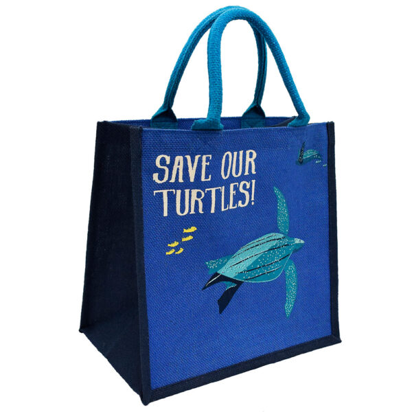 Jute Bag Turtle Design