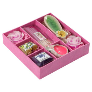 Pink Incense and Candle Gift Set