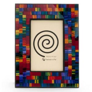 Rainbow Spectrum Mosaic Photo Frame