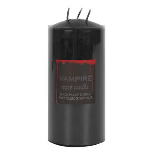 Large Black Pillar Vampire Tears Candle