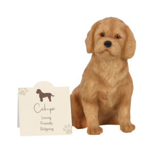 Cockapoo Dog Ornament With Sentiment Card