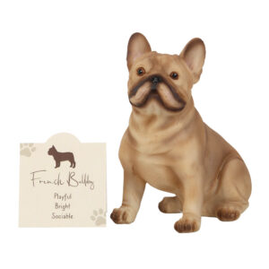 French Bull Dog Ornament and Sentiment Card