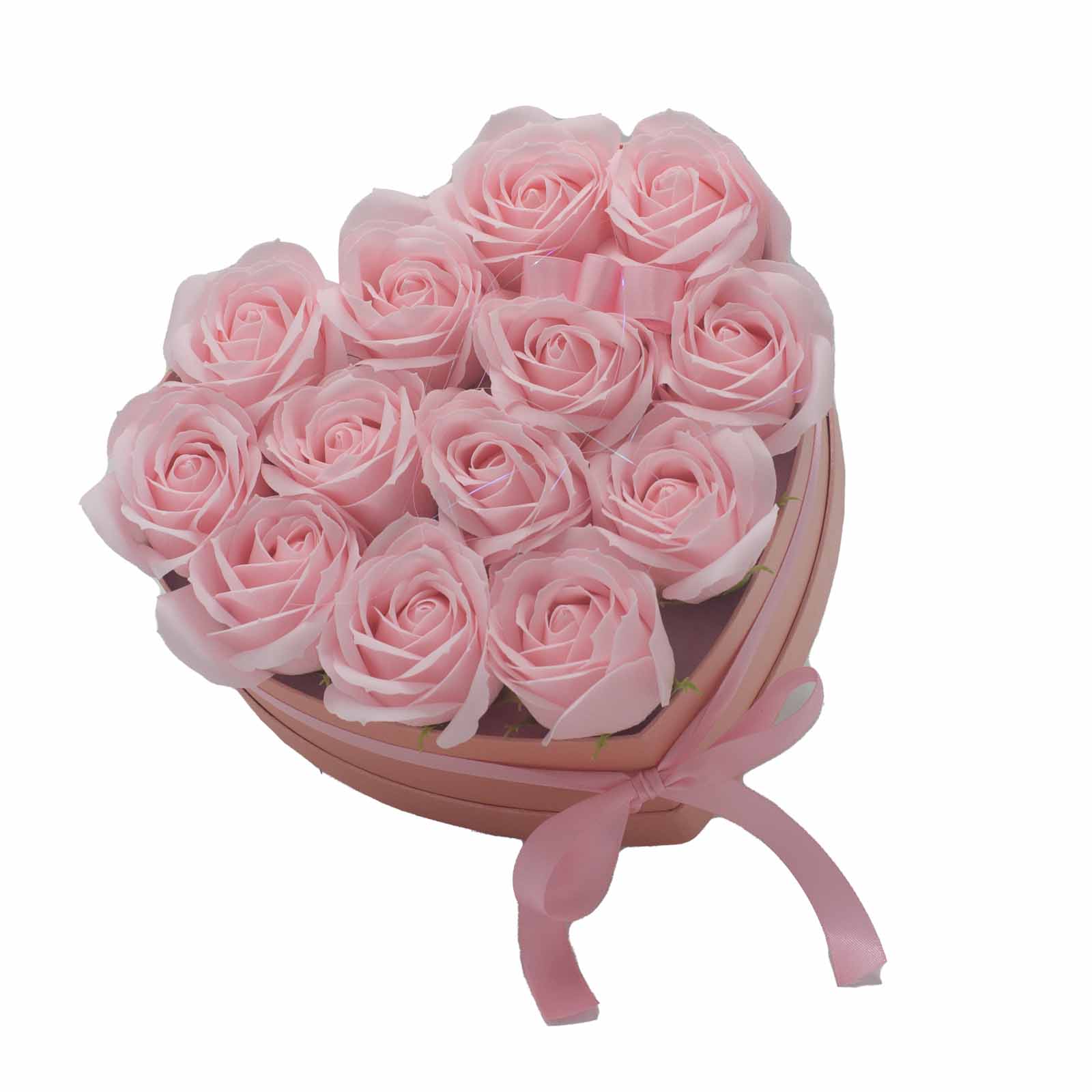 Soap Flower Bouquet - 13 Pink Roses